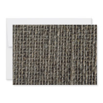 Hemp matting custom invites