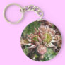 Hen and chicks (Sempervivum) flowers Key Chain
