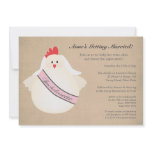 Hen Bachelorette Night Party Illustrated Invite invitations