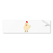 Hen Bumper Sticker