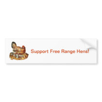 Hen Chicks Babies and Eggs Bumper Stickers