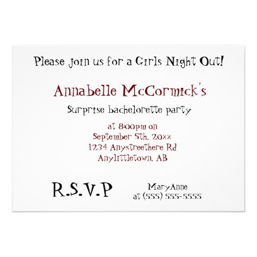 Hen Party! Invite for bachelorette celebration