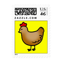Hen Postage Stamp