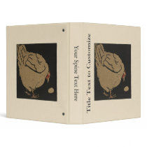 Hen - Square Animals Illustration Binders