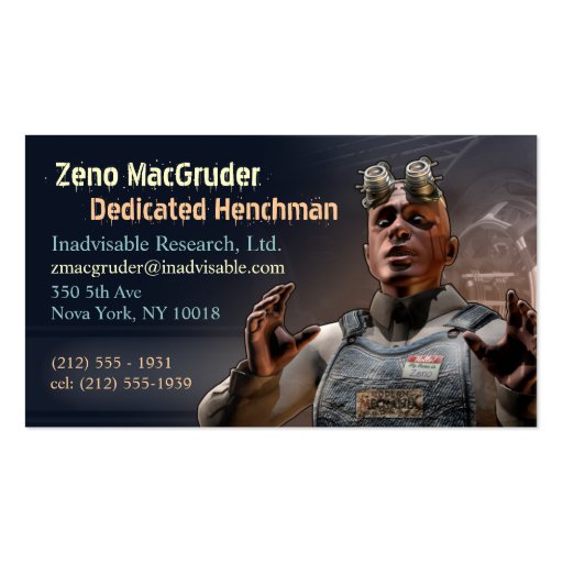 Henchman Business Cards (front side)
