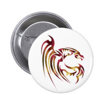 Henham the Metallic Red and Gold Dragon Pins
