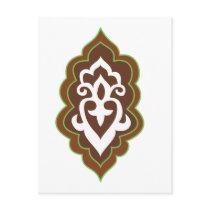 Henna Arabesque Green postcards by sixteenthkid Henna Arabesque Green postcards