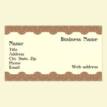 Henna Border Business Card business cards