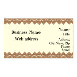 Henna Border Business Card