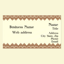 Henna Border Business Card business cards