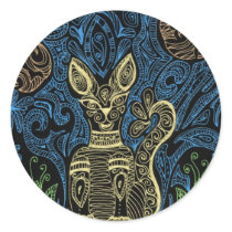 henna cat stickers