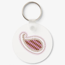 Henna Checkerboard Paisley keychains