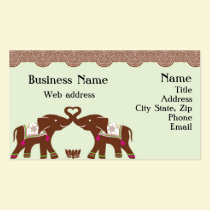 Henna Elephants Business Cards business cards