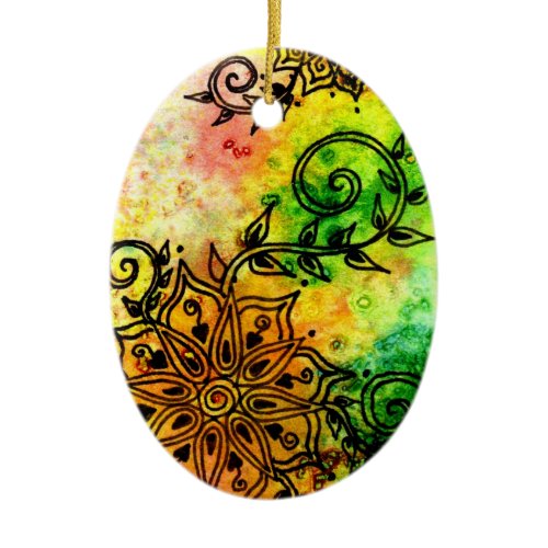 Henna Fantasia Ornament Pendant