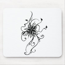 Henna Flower in Vines Mouse Mat