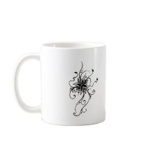 Henna Flower in Vines Coffee Mug