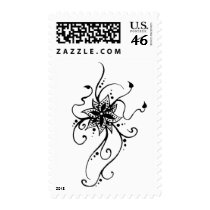 Henna Flower in Vines postage by ArtofAprilAnna Henna Flower in Vines postage