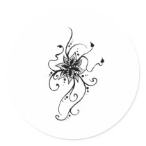 Henna Flower in Vines stickers by ArtofAprilAnna Henna Flower in Vines stickers