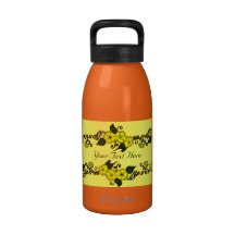 Henna Flower (Yellow) Drinking Bottle