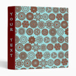 henna flowers and circles binders