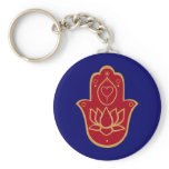 Henna Hamsa Lotus keychains