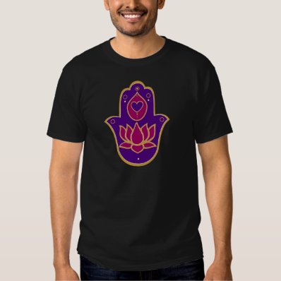 Henna Hamsa Lotus Pink Tshirts