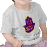 Henna Hamsa Lotus Pink Tshirts