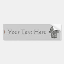 Henna Hand of Hamsa Bumper Sticker