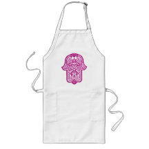 Henna Hand of Hamsa (Pink) Apron