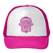 Henna Hand of Hamsa (Pink) Hat