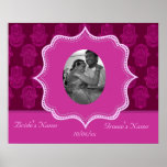 Henna Hand of Hamsa (Pink) (Wedding) Poster