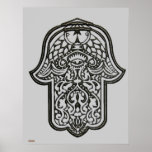 Henna Hand of Hamsa Print