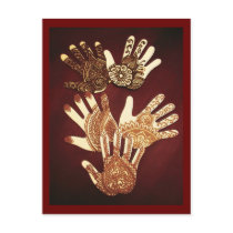 henna hands postcards by BAbdoyan henna hands postcards