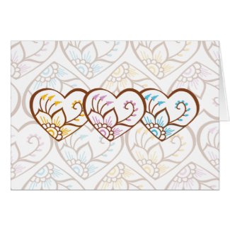 Henna Heart Card card