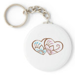 Henna Heart Double Key Chains