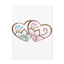 Henna Heart Double postcards by sixteenthkid Henna Heart Double postcards