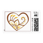 Henna Heart Yellow Stamps