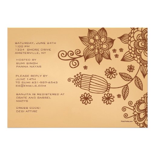 Henna Inspiration Invitation
