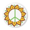 Henna Lotus Flower Peace Sign magnets by sixteenthkid Henna Lotus Flower Peace Sign magnets