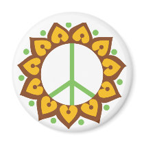 Henna Lotus Flower Peace Sign magnets by sixteenthkid Henna Lotus Flower Peace Sign magnets