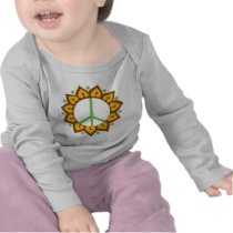 Henna Lotus Flower Peace Sign Tshirts