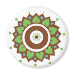 Henna Lotus Mandala Magnet