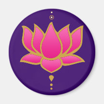 Henna Lotus Pink Magnet