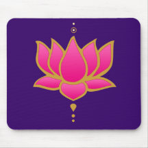 Henna Lotus Pink Mouse Pad
