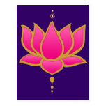 Henna Lotus Pink Postcard