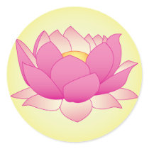 Henna Lotus Round Stickers