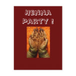 Henna Party Invitations Postcard