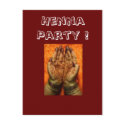 Henna Party Invitations postcards