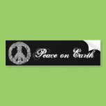 Henna Peace Sign bumper stickers