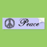 Henna Peace Sign bumper stickers